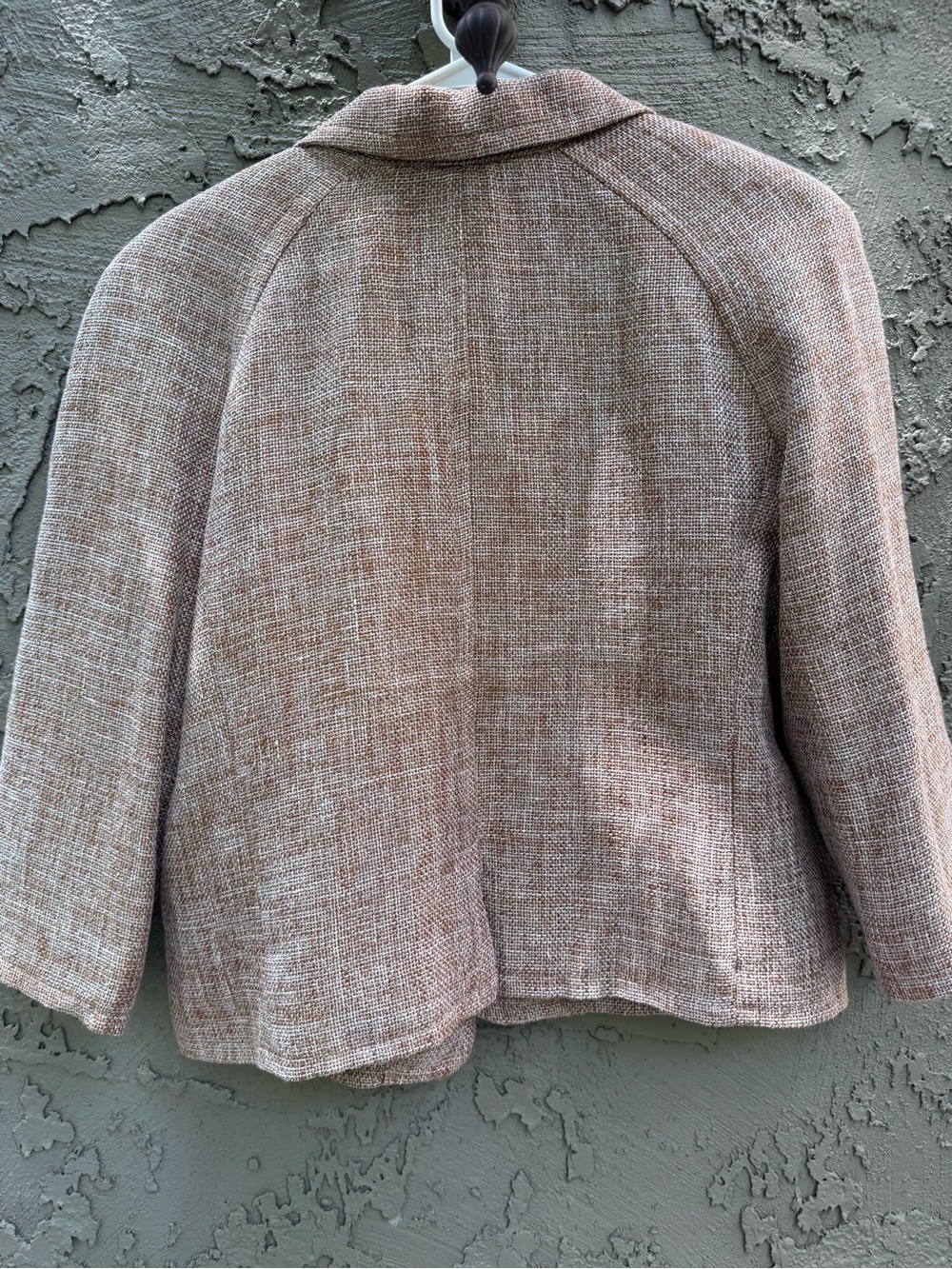 Talbots Tweed Jacket Lightweight Cropped Size 14P - Picture 8 of 15